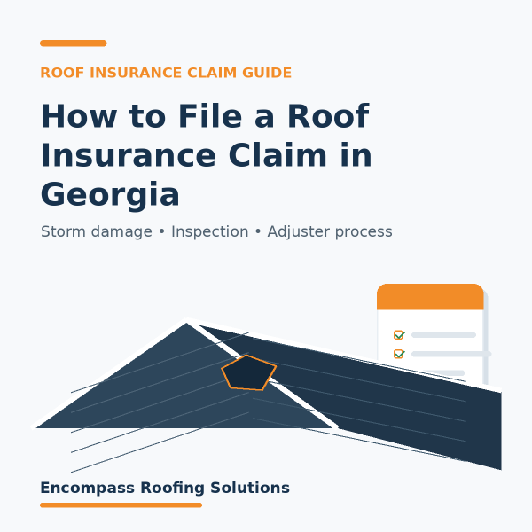 Roof insurance claim georgia square simple